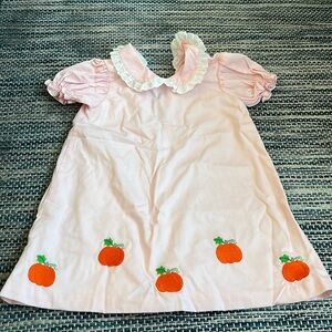 Cecil & Lou Pumpkin Little Girls Dress
